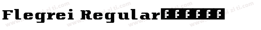 Flegrei Regular字体转换